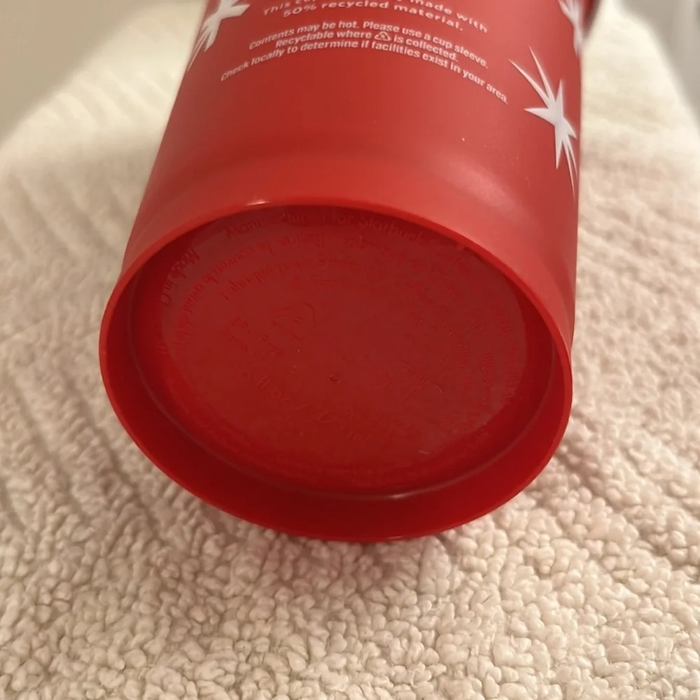 Starbucks 2024 Red White Green Holiday Cup Reusable Dishwasher Safe 16 oz